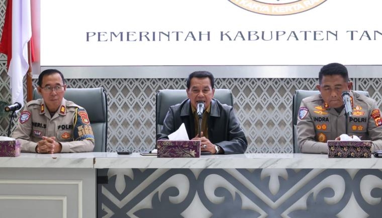 Pemkab Tangerang Bersama Forkopimda Gelar Rapat Kesiapan Operasi Pengamanan dan Pengaturan Lalu Lintas Angkutan Tambang