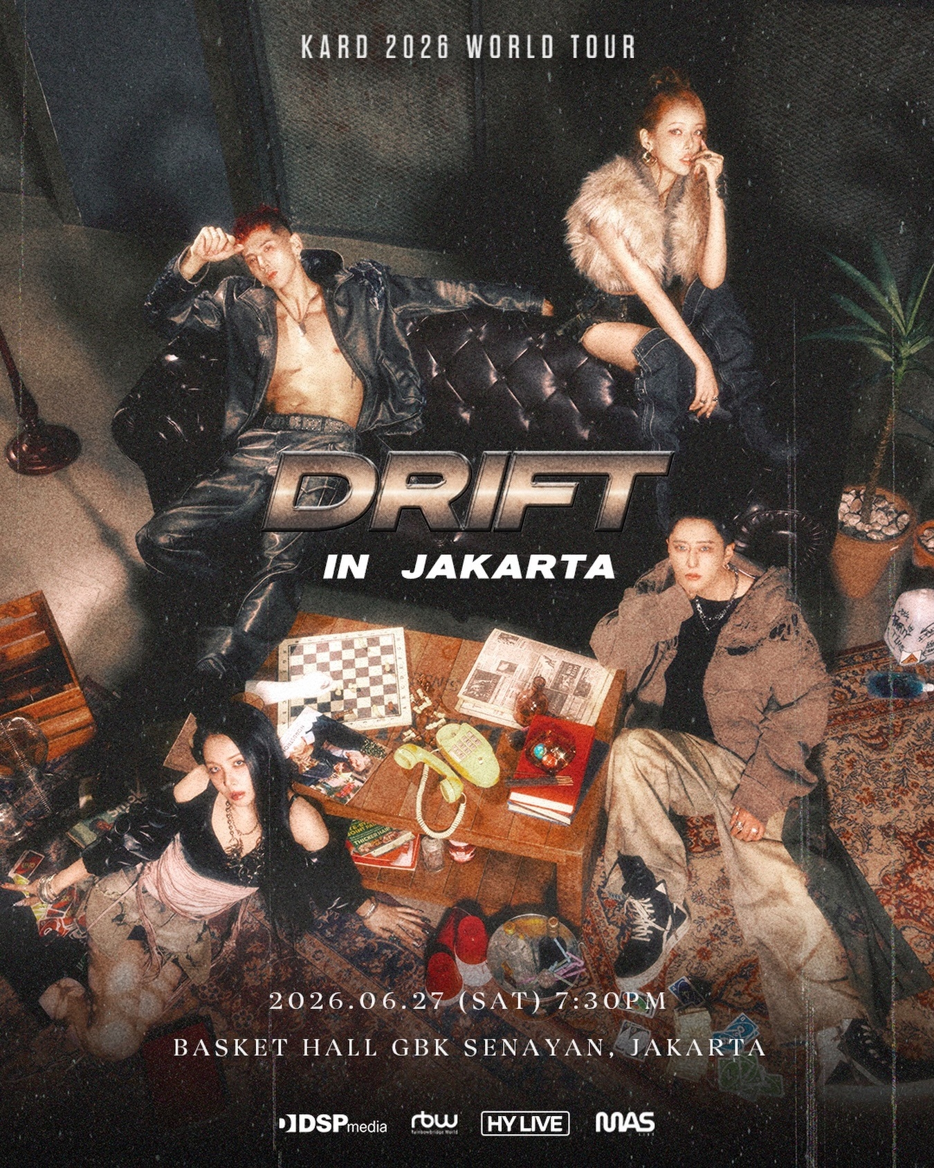 K-pop KARD Umumkan Konser "DRIFT" di Jakarta pada Juni 2026, Cek Jadwal dan Lokasinya!