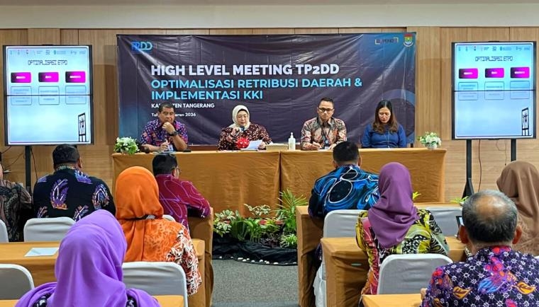 Wabup Tangerang Dorong Digitalisasi Retribusi Daerah Melalui Sistem WEB Register, Buka High Level Meeting TP2DD 2026