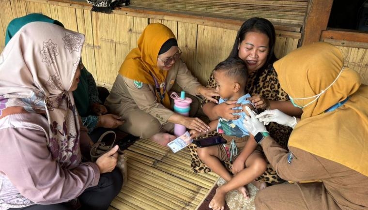 Cegah Penyakit Campak, Puskesmas Jambe Kabupaten Tangerang Telah Imunisasi 2.406 Balita