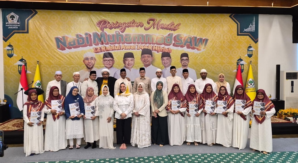 DPD Golkar DKI Gelar Maulid Nabi, Wakil Ketua Ashraf Ali Harap Jadi Momentum Persatukan Masyarakat
