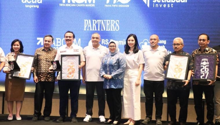 Peluncuran Tim dan Jersey Baru Persita untuk Liga 1 2026/2027, Wabup Intan: Pemkab Dukung Penuh Sebagai Identitas dan Kebanggaan Warga