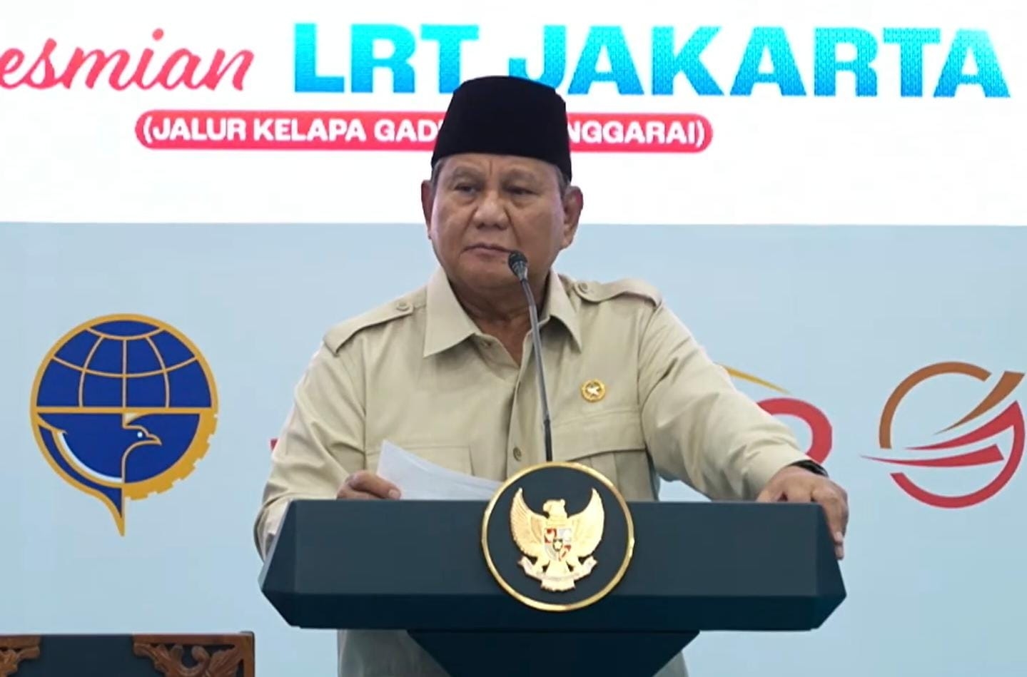 Tanggapi Permintaan Gubernur Pramono,  Presiden Prabowo Tegaskan Danantara Wajib Bantu Proyek Lanjutan LRT Jakarta