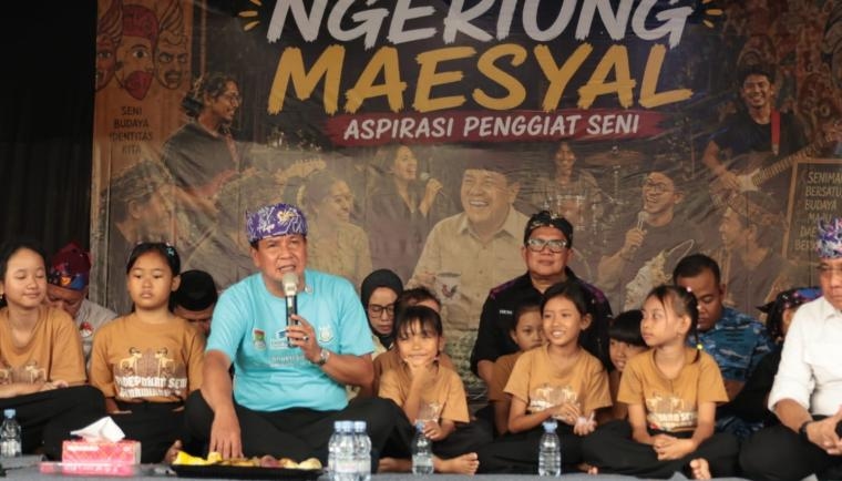 Bupati Tangerang Gelar NGEMAS di Desa Pangkat, Serap Aspirasi Penggiat Seni dan Budaya