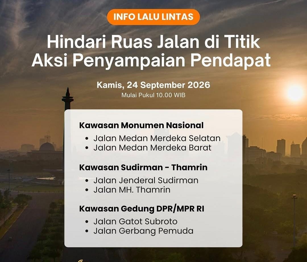 Ada Demo Puluhan Ribu Buruh di DKI Jakarta, Dishub Imbau Warga Hindari 6 Ruas Jalan Ini