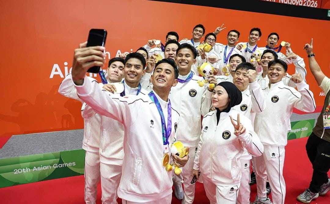 Prabowo Video Call Tim Bulu Tangkis Putra Usai Sabet Emas Pertama Asian Games 2026