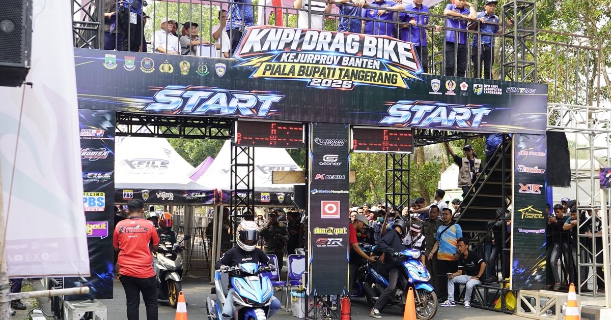 Meriahkan HUT ke-394 Kabupaten Tangerang, KNPI Gelar Dragbike Kejurprov Banten 2026, Diikuti Lebih 1000 Pembalap