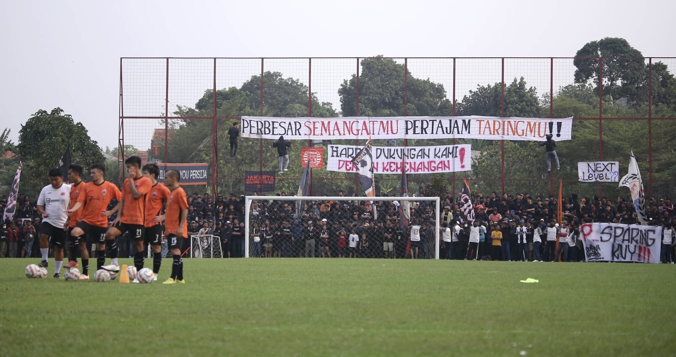 Datangi Tempat Latihan Persija, The Jakmania Sampaikan 3 Pernyataan Sikap