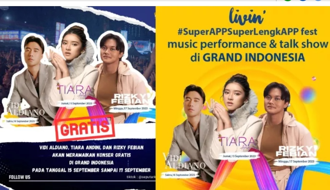 Mau Nonton Konser Musik Gratis? Datang Aja ke Event Livin’ Fest di Mall Grand Indonesia