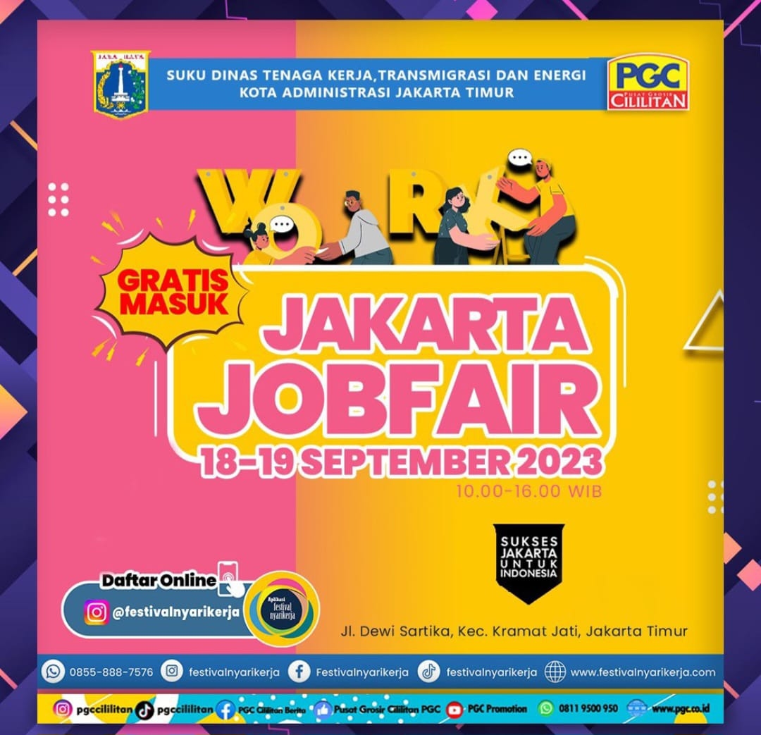 Sudin Nakertransgi Jaktim Gelar Jobfair, Tersedia 3.000 Lowongan Kerja