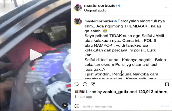 Viral Video Lengkap Saipul Jamil saat Diciduk, Deddy Corbuzier Komentari Cara Polisi Menangkap