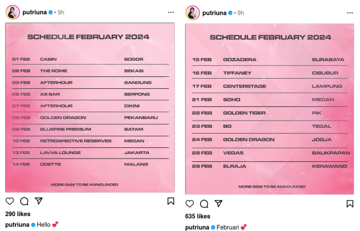 Penggemar Musik Dugem Merapat, Inilah Jadwal Manggung DJ Una Sepanjang Februari 2024