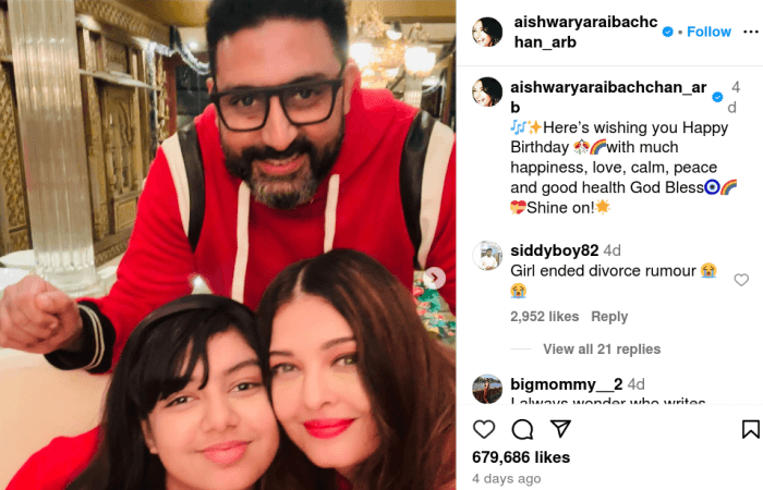 Abhishek Bachchan Rayakan Ultah Bersama Aishwarya Rai dan Aaradhya, Tepis Rumor Perpecahan