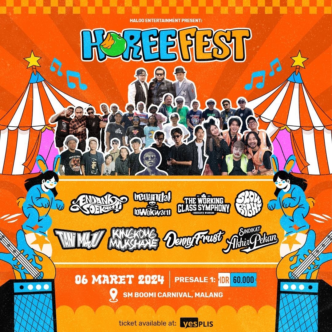 Horee Fest: Konser Musik Pop Punk Bakal Digelar di Malang, Menampilkan Tayton hingga Endank Soekamti, Catat Tanggal dan Lokasinya 