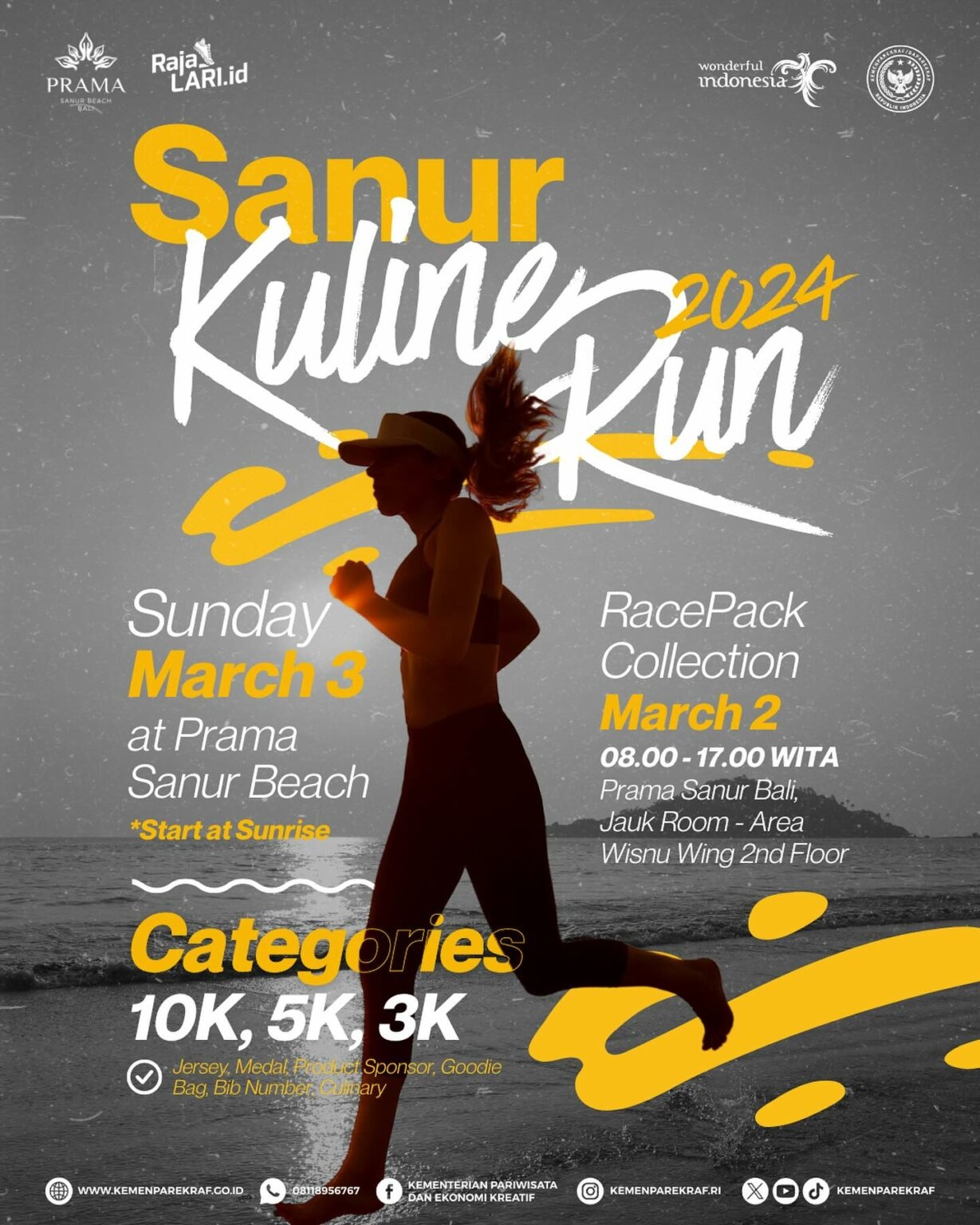 Jangan Lupa! Hari ini Ada Sanur KulineRUN 2024 di Bali, di Sini Lokasinya