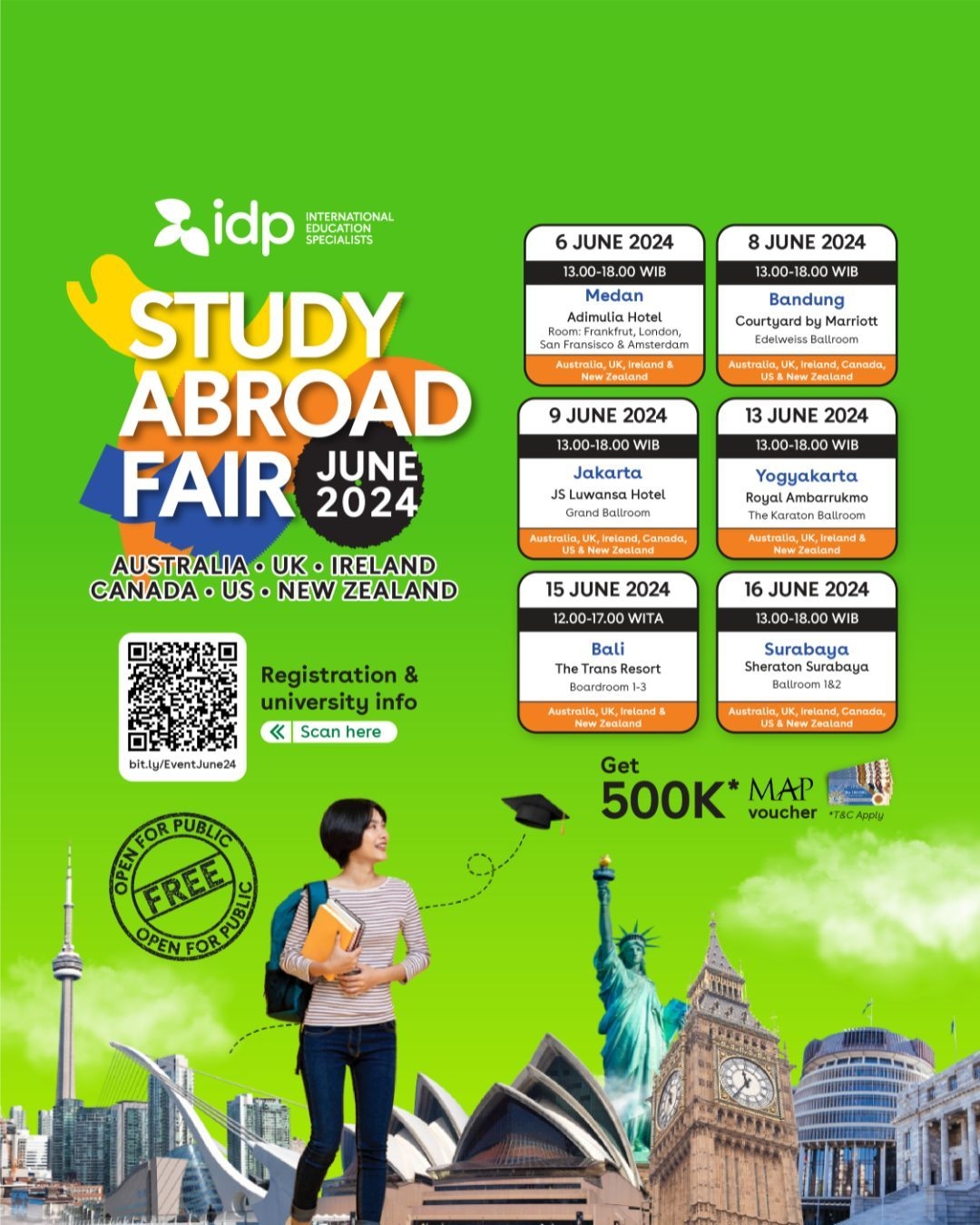 JANGAN KETINGGALAN! Bagi yang Ingin Kuliah di Luar Negeri, Simak Jadwal Pameran Pendidikan di 6 Kota Besar di Indonesia Ini, GRATIS