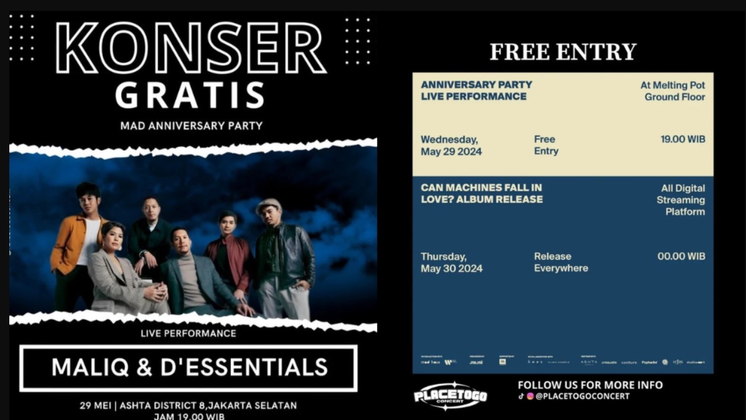 Konser Maliq & D’Essentials Tampil di Jakarta Fair Kemayoran 2025 Tanggal Berapa? Simak Jadwal Lengkap PRJ di Sini