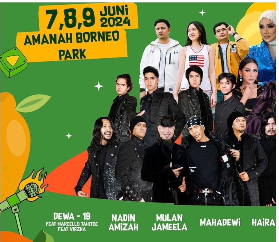 AKHIR PEKAN INI! Dewa 19, Rossa, Opick hingga Nadin Amizah Bakal Manggung di MP3 Fest 2024 Banjar Baru, Simak Info Lengkapnya di Sini
