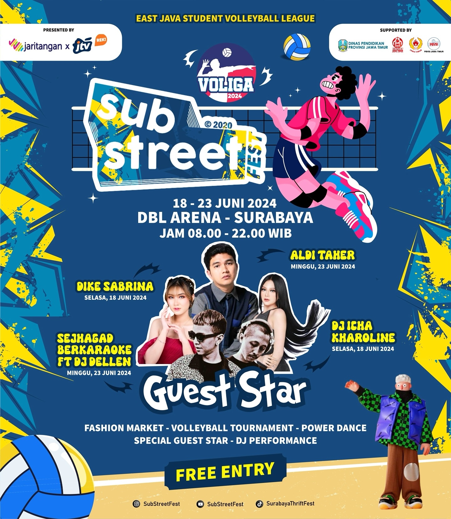 Pelajar Surabaya, Yuk! Rame-rame ke DBL Arena, Ada Turnamen Bola Voli dan Konser Gratis Aldi Taher Akhir Pekan Ini, Simak Tanggalnya