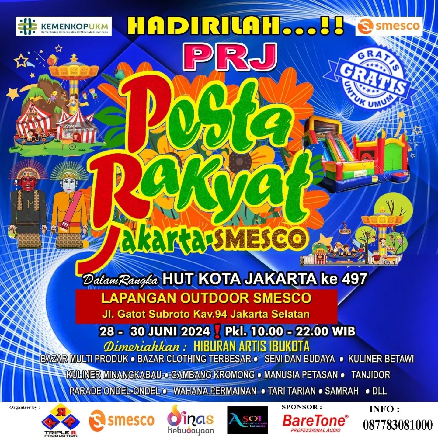 SERBU! PRJ Ada di Gatot Subroto Akhir Pekan ini, Ada Festival Kuliner, Fashion, Bazar Multi Produk hingga Pentas Seni, GRATIS! Cek Lokasinya di Sini