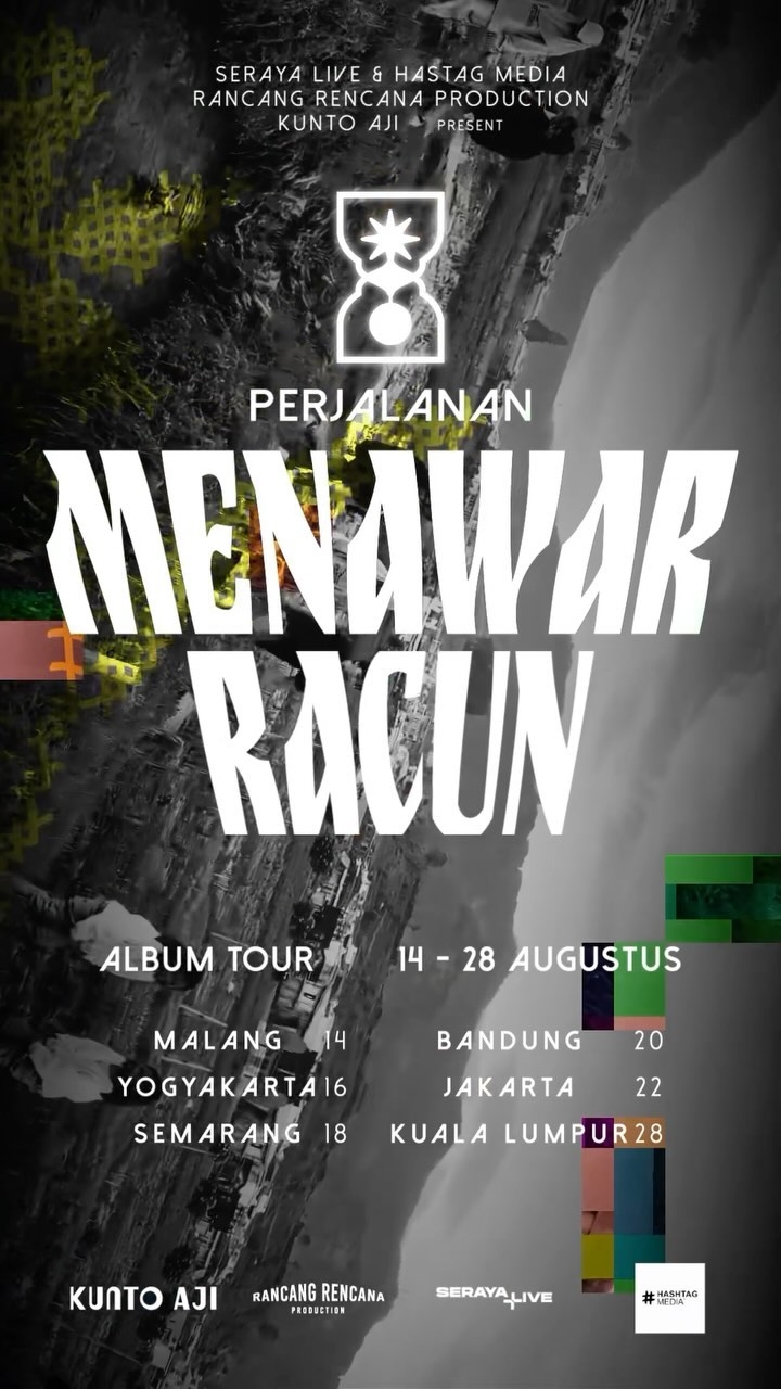 CATAT! Jadwal Konser Kunto Aji 'Perjalanan Menawar Racun' di 6 Kota Sepanjang Agustus 2024, Dimulai dari Malang dan Berakhir di Kuala Lumpur