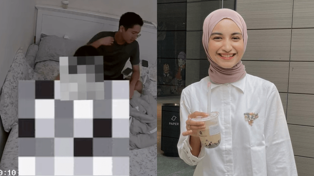 VIRAL! Rekaman CCTV Memperlihatkan Selebgram Cut Intan Nabila Dianiaya Suami di Tempat Tidur, Anak Bayinya Hampir Keinjak