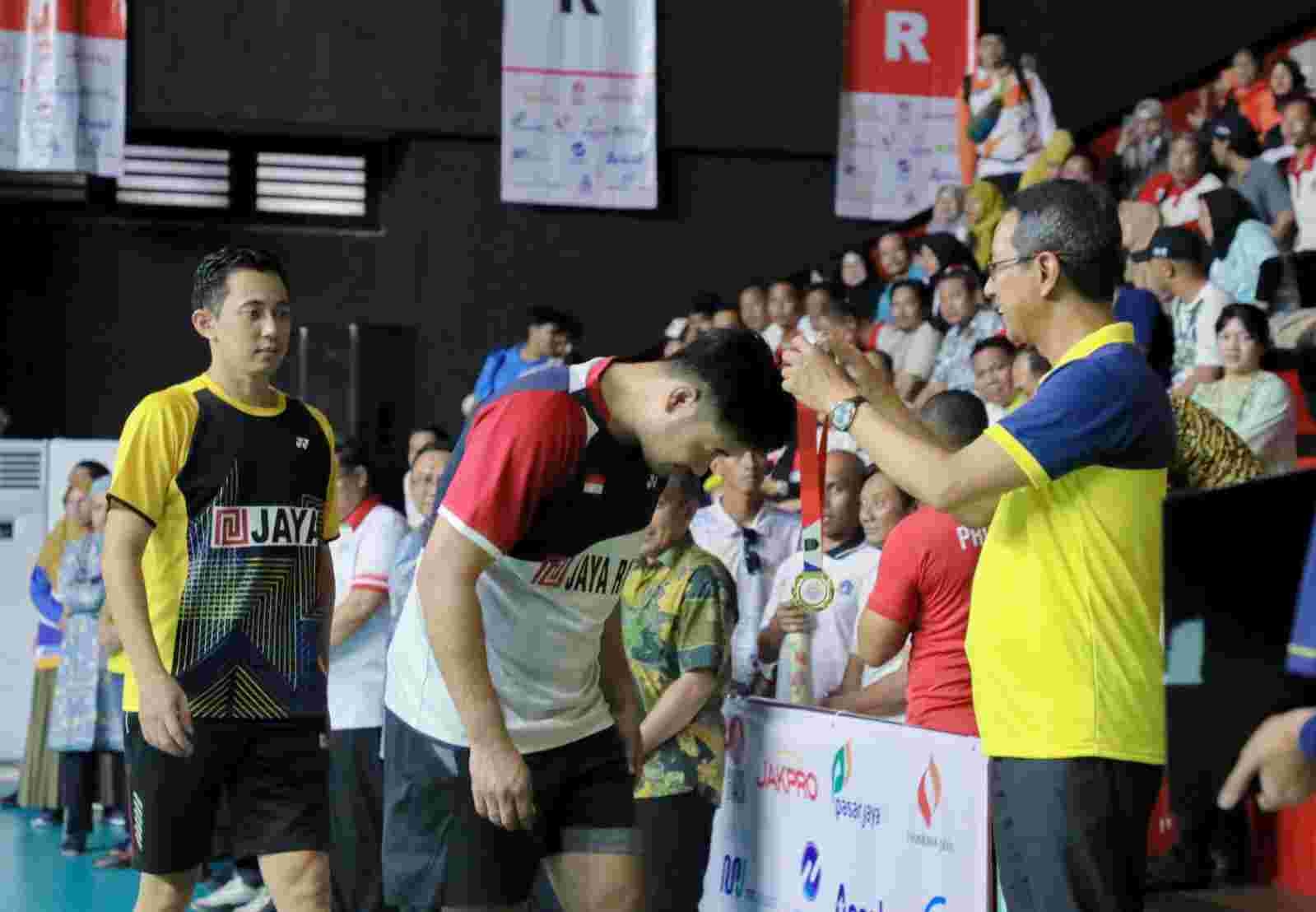 Tutup Turnamen Bulutangkis Antar OPD dan BUMD, Ini Pesan Pj Gubernur DKI Heru Budi 