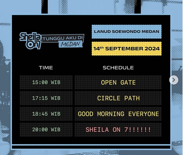 Sheila Gank Medan Merapat! Konser Sheila on 7 'Tunggu Aku Di' Lanud Soewondo Medan Digelar Akhir Pekan Ini, Berikut Rundown Acaranya