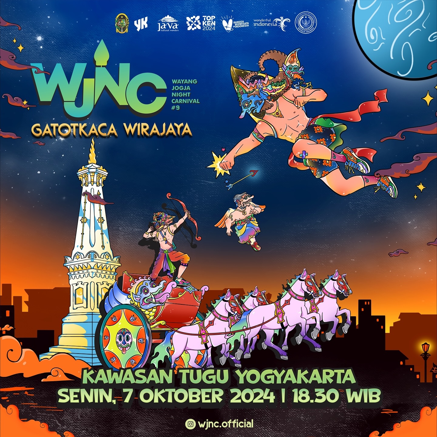 GRATIS! Wayang Jogja Night Carnival Bakal Digelar 7 Oktober 2024, Pentaskan Gatotkaca Wirajaya