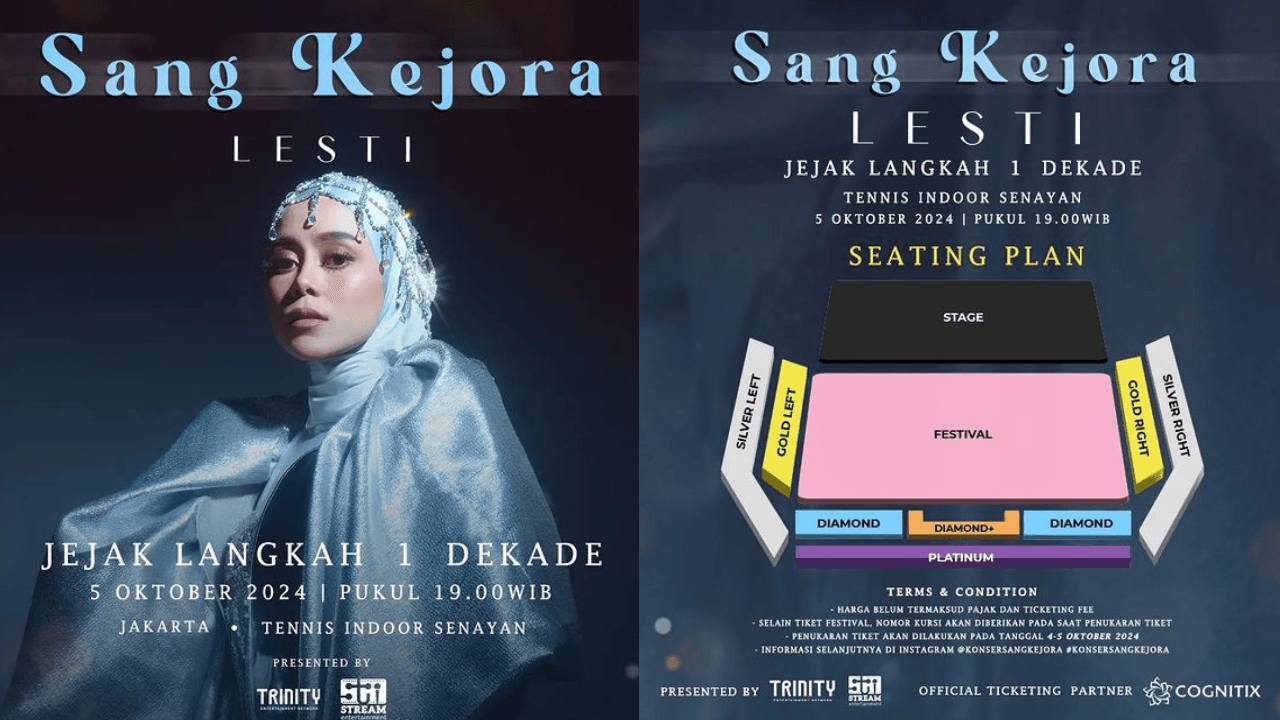 Tiket Masih Tersedia! Konser Lesti Kejora di Tennis Indoor Senayan pada 5 Oktober 2024, Dimeriahkan King Nassar, Judika hingga Ungu Band