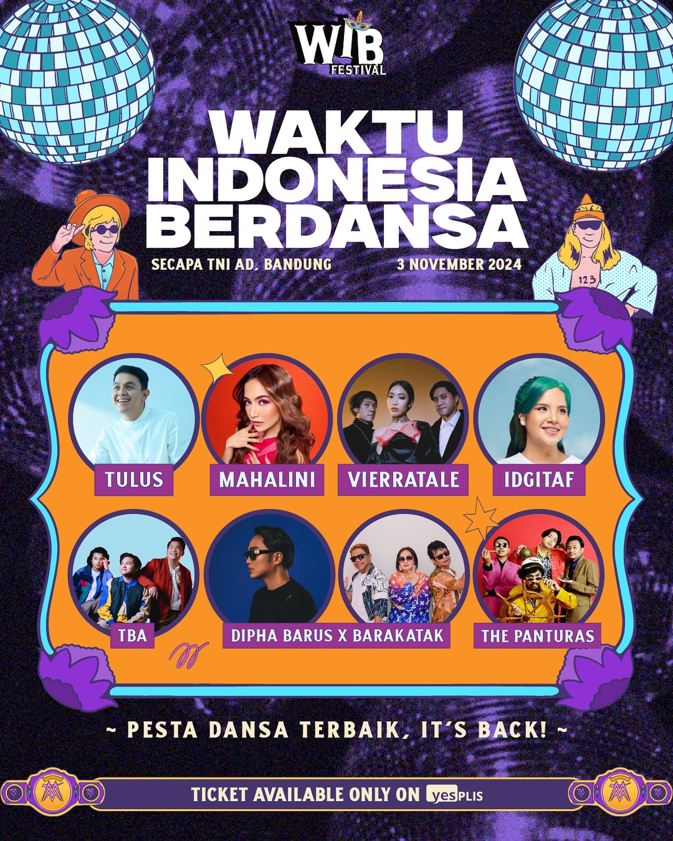 WIB Festival 2024 Kembali Digelar di Bandung pada Awal November, Menghadirkan Tulus, Mahalini, The Panturas, dan Vierratale , Segini Harga Tiketnya