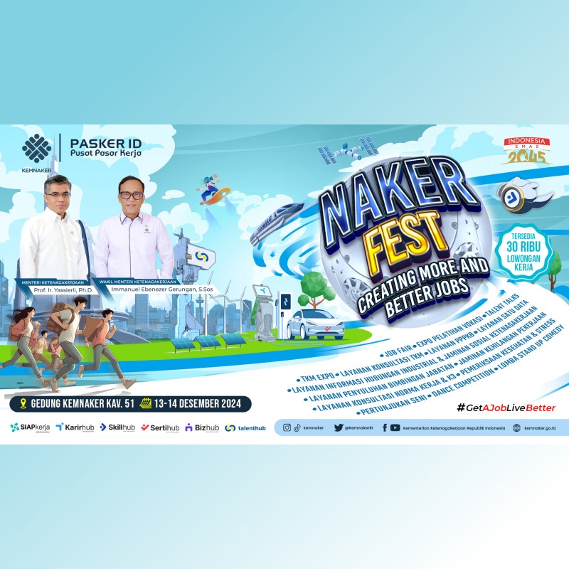 Sedang Cari Kerja? Merapat ke Gedung Kemenaker Aja! Tersedia 34.264 Lowongan di Naker Fest & Job Fair 2024