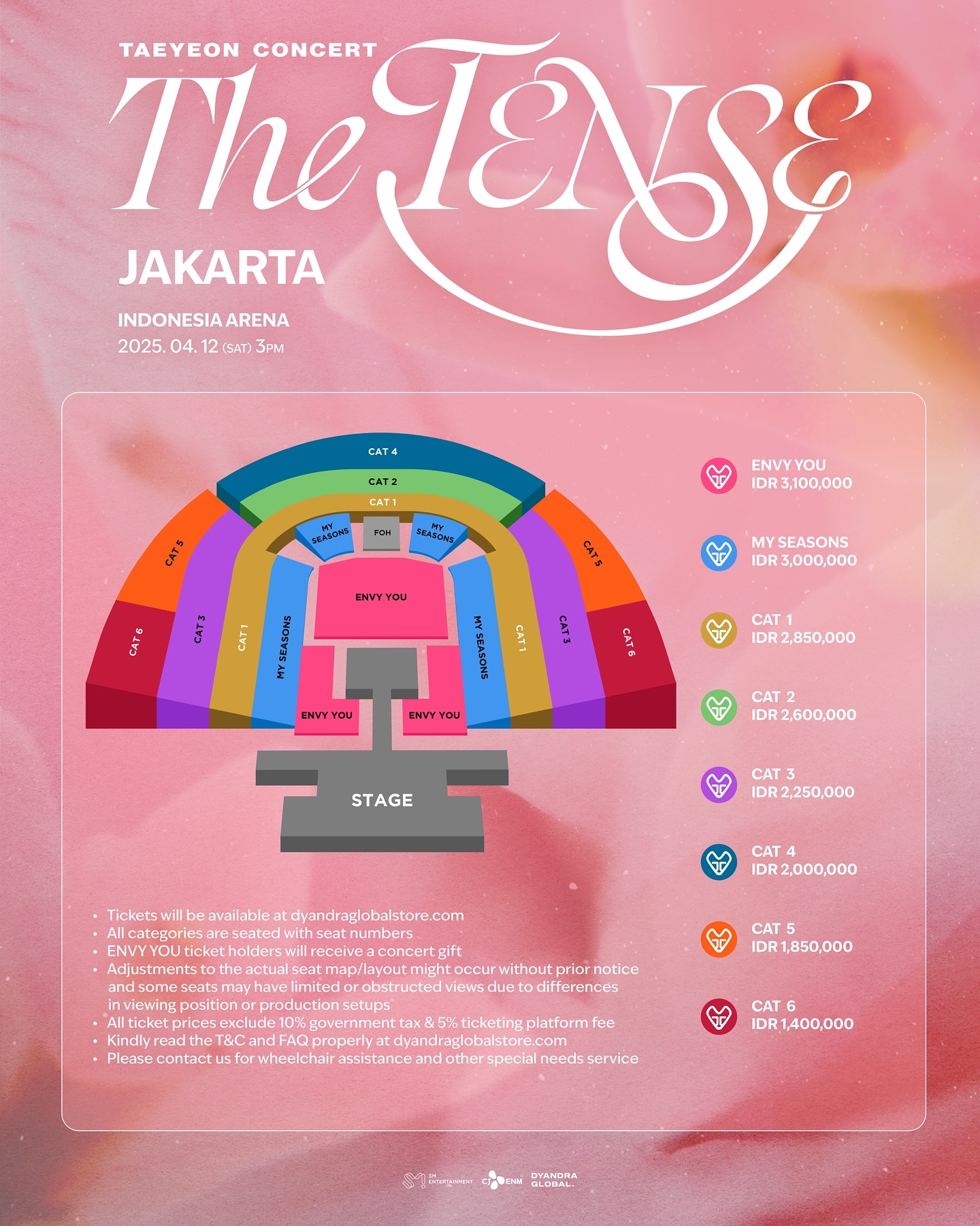 Konser Taeyeon di Jakarta pada April 2025: Ini Detail Harga Tiket, Seat Map, dan Jadwal Penjualannya