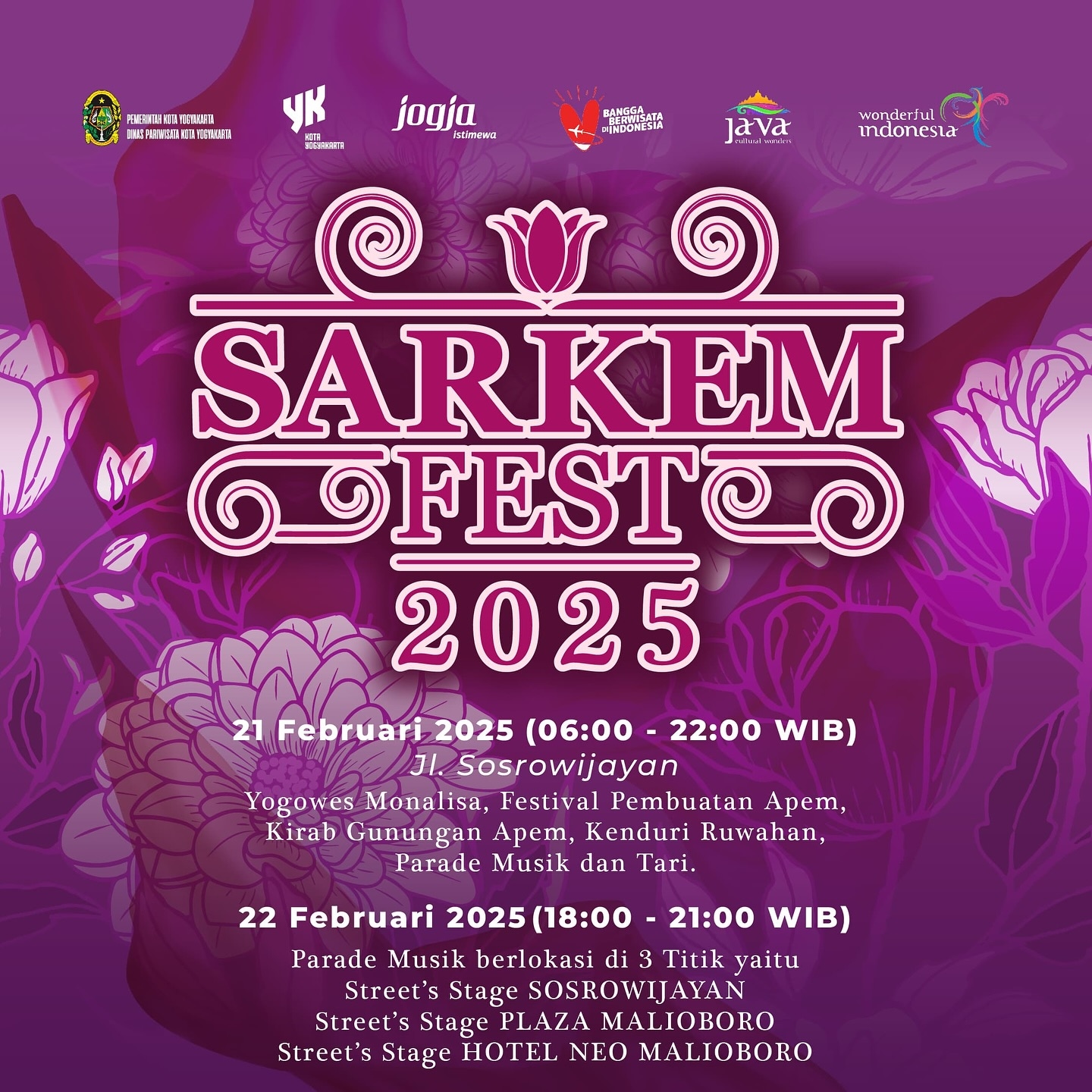  Sarkem Fest 2025: Pentas Seni dan Budaya di Akhir Pekan Ini, Ada Kirab Gunungan hingga Parade Musik, Gratis!