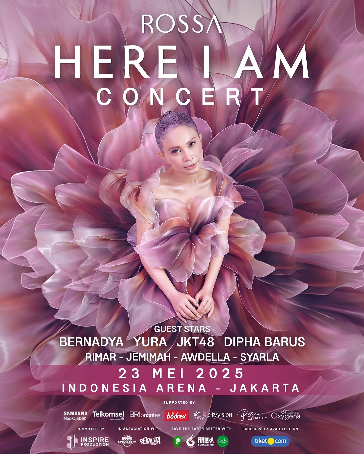 CATAT! Bernadya, Yura Yunita, JKT48, hingga Syarla Bakal Jadi Guest Star Konser Rossa HERE I AM di Jakarta 23 Mei 2025, Buruan Beli Tiketnya