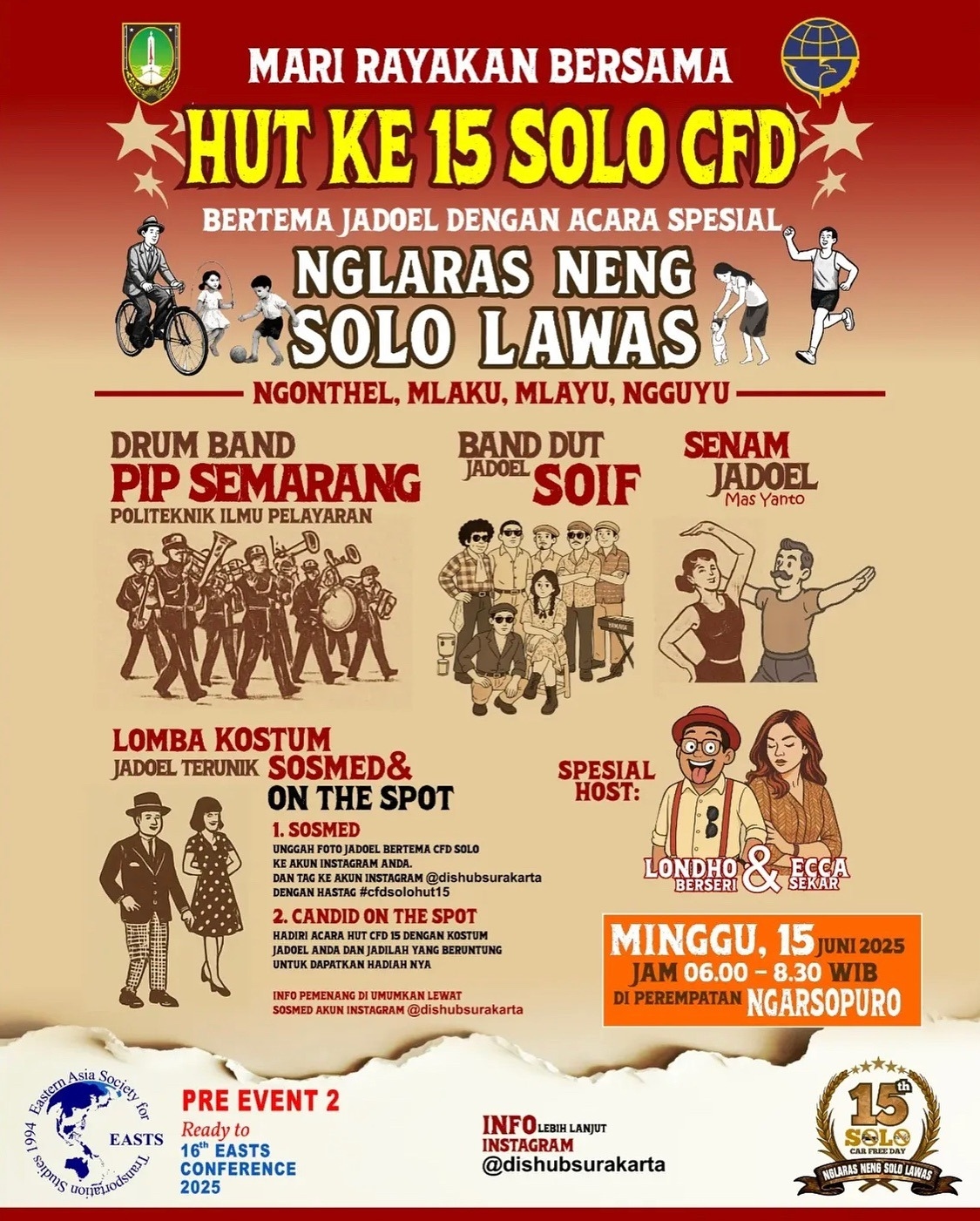 15 Tahun Solo CFD: Rayakan dengan Pentas Seni dan Musik Khas Jadoel pada Akhir Pekan Ini, Catat Lokasi dan Waktunya, Gratis!