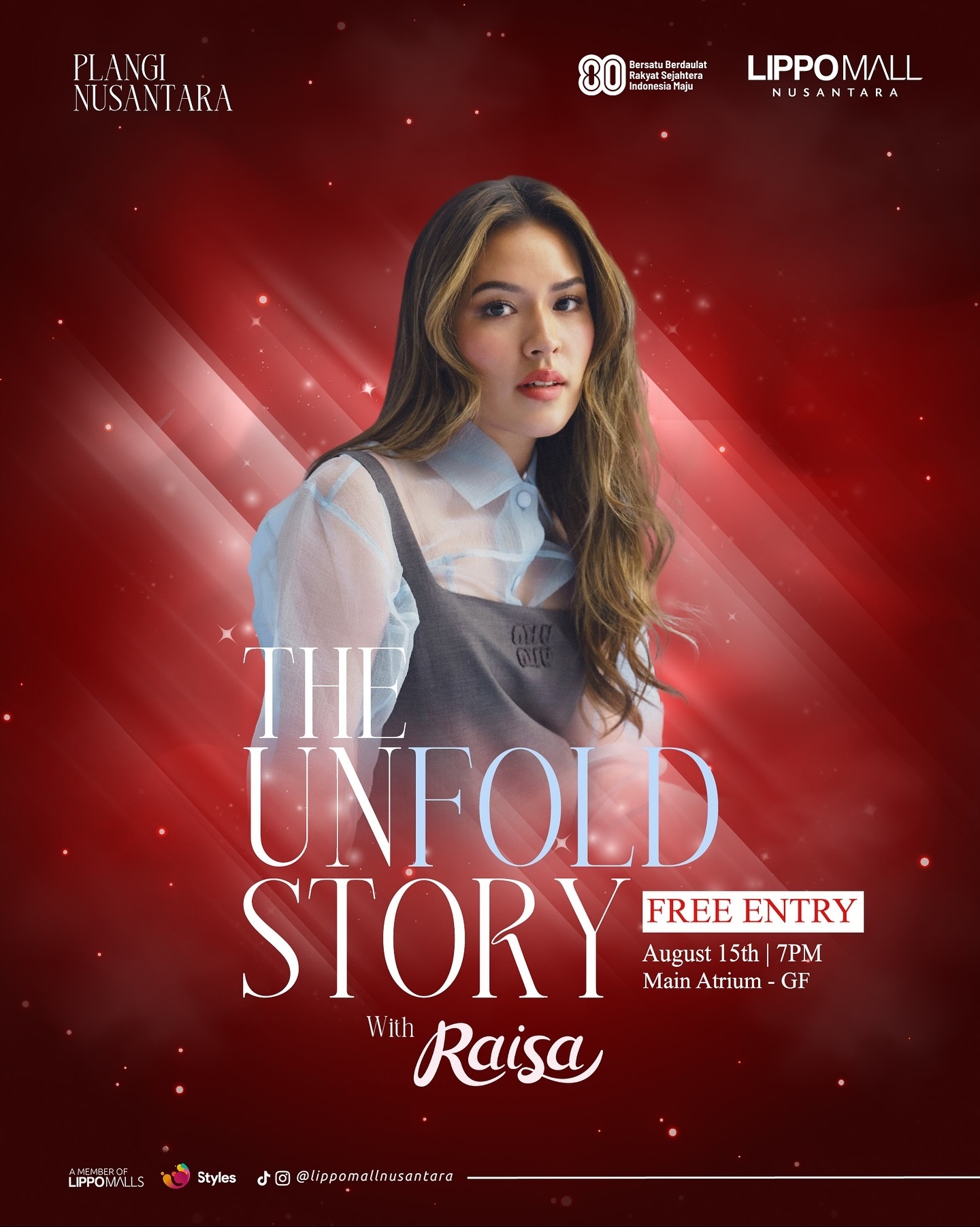 Jangan Lupa! Konser Gratis The Unfold Story with Raisa di Lippo Mall Nusantara Besok Malam, Cek Waktunya Agar Tak Ketinggalan