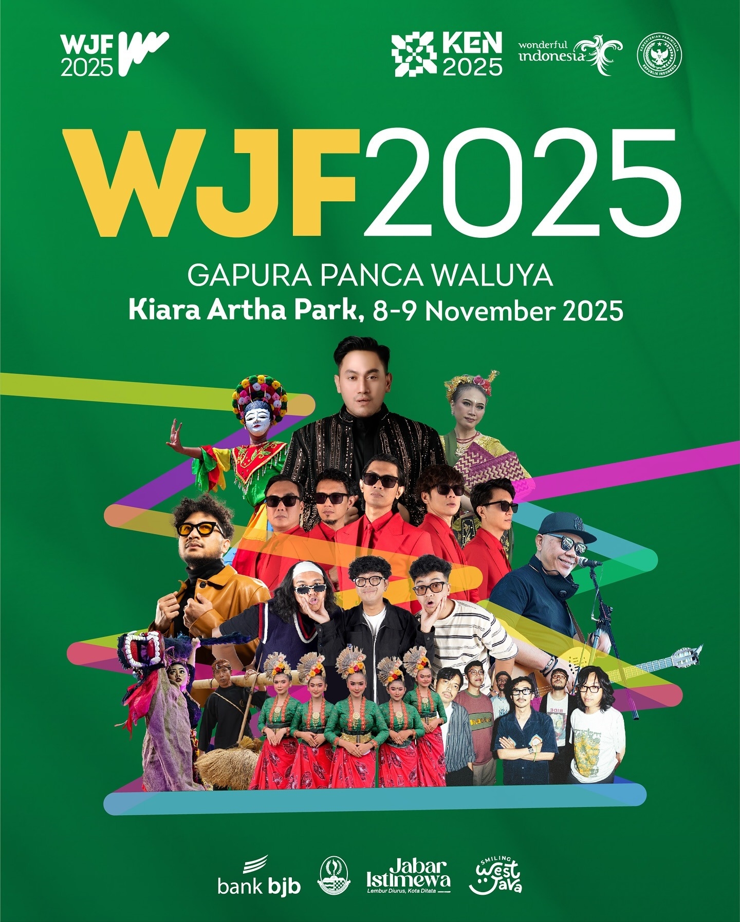 Jangan Lupa! Konser WJF 2025 di Kiara Artha Park Bandung Minggu Besok, Ada The Changcuters, King Nassar, Doel Sumbang, Kunto Aji, hingga Dangdut Racun