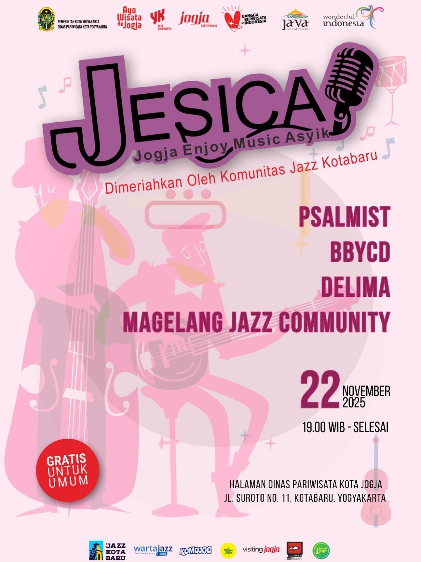 Jazz Jesica 2025 Kembali Hadir di Yogyakarta Akhir Pekan ini, Tampilkan PSALMIST hingga Delima, Gratis!
