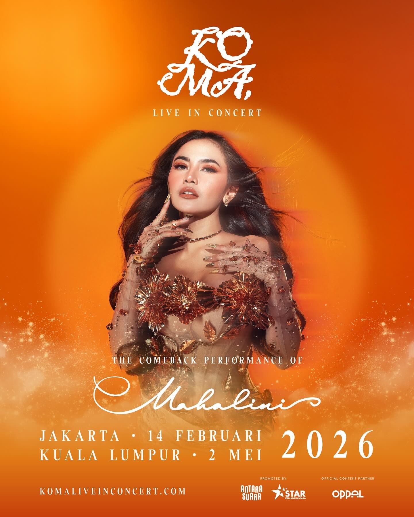 Konser Tunggal Mahalini Bertajuk KOMA Live in Concert Bakal Digelar di Jakarta pada Februari 2026, Segini Harga Tiketnya