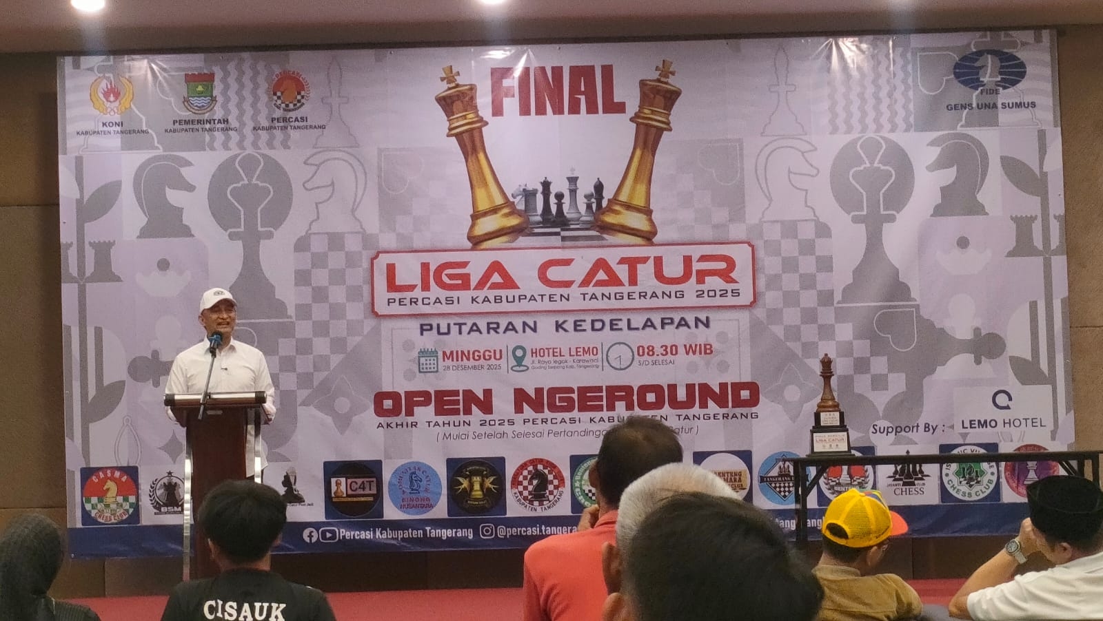 Liga Catur Percasi Kabupaten Tangerang 2025 Resmi Ditutup Wagub Banten, Ini Daftar Juaranya