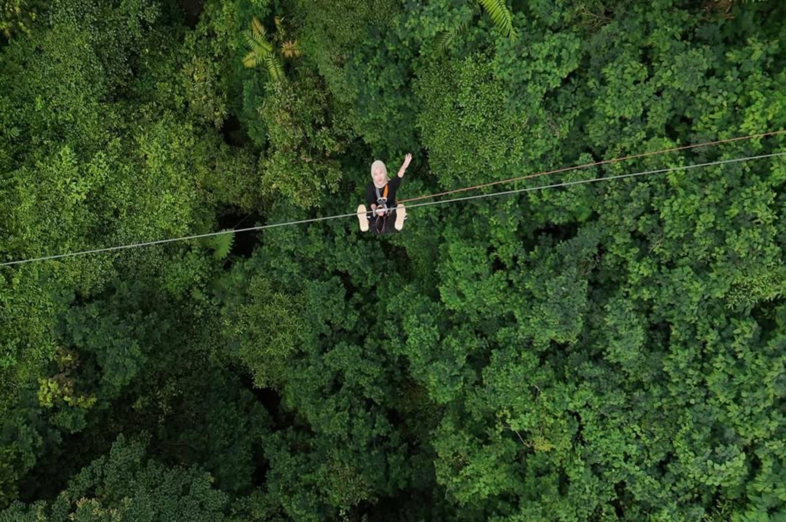 Bogor Treetop Zipline Adventure, Sensasi Melayang Menyusuri Hutan di Kaki Gunung Salak