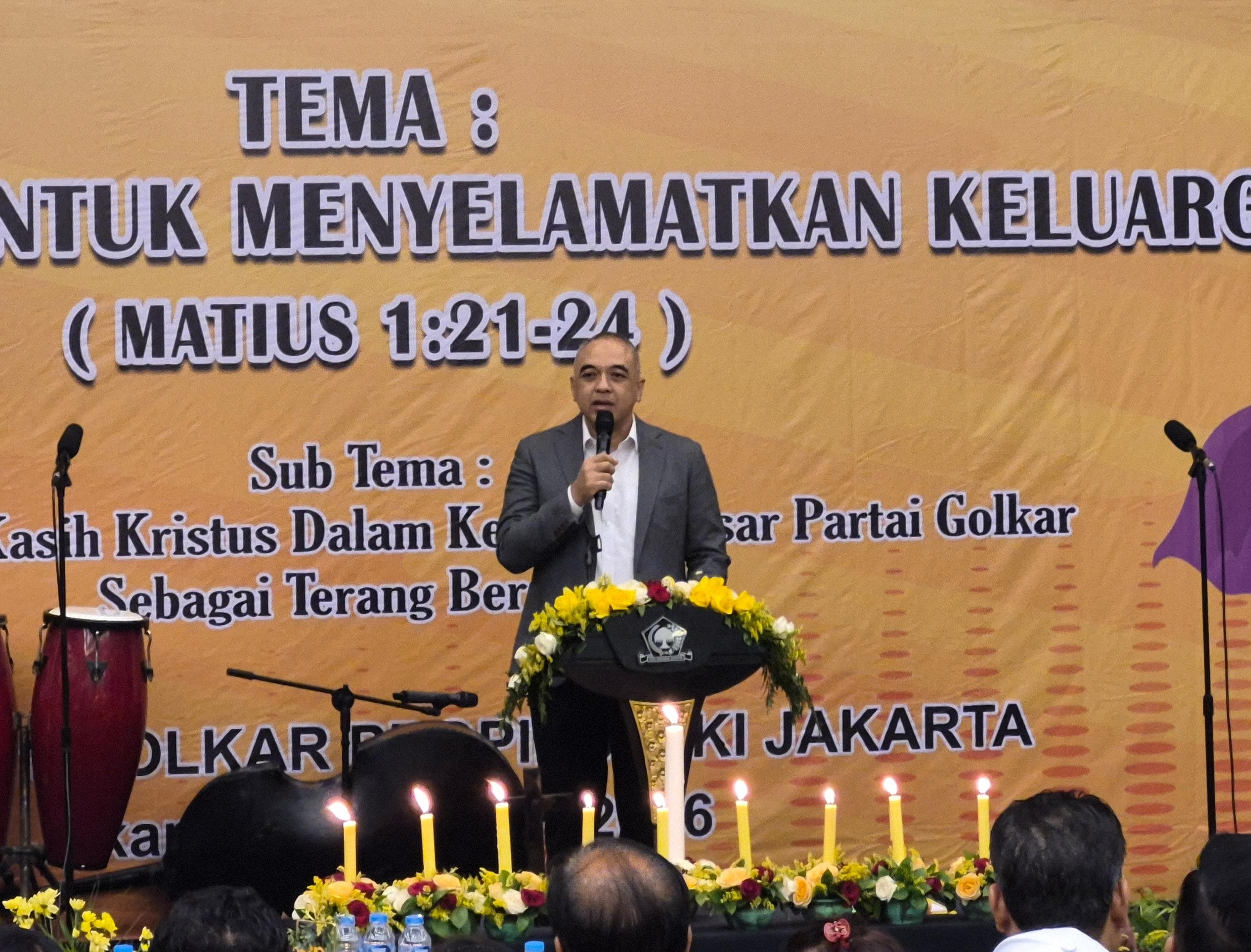 Perayaan Natal dan Syukuran Awal Tahun, Ahmed Zaki Ajak Kader Golkar Bantu Korban Banjir Jakarta