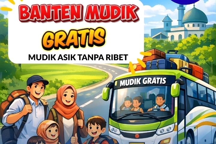 Mudik Bahagia Bersama Pemprov Banten 2026,  Gratis! Pendaftaran Dibuka 18 Februari, Simak Rute Lengkap yang Dilalui Bus Pemudik