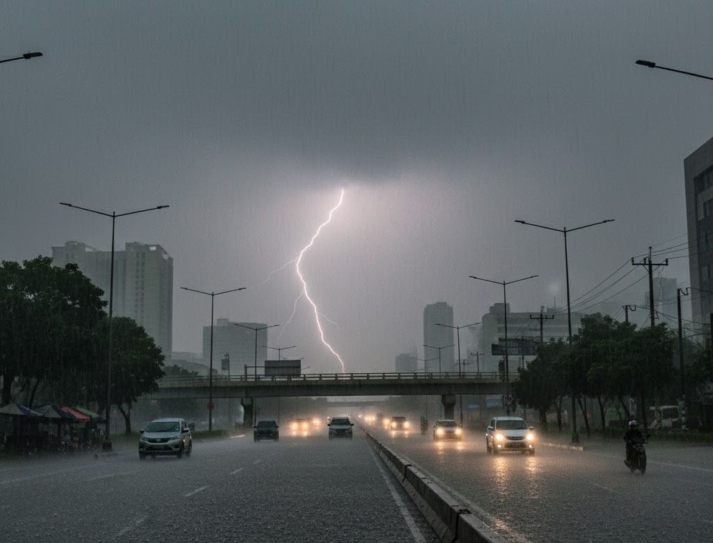 Waspada! BPBD DKI Keluarkan Peringatan Dini Potensi Cuaca Ekstrem di Jakarta  Berlangsung hingga 13 Januari 2026