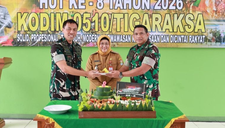 HUT Ke-8 Kodim 0510 Tigaraksa, Wabup Tangerang: Momentum Perkuat Sinergi dan Kolaborasi Antara Pemda dengan TNI