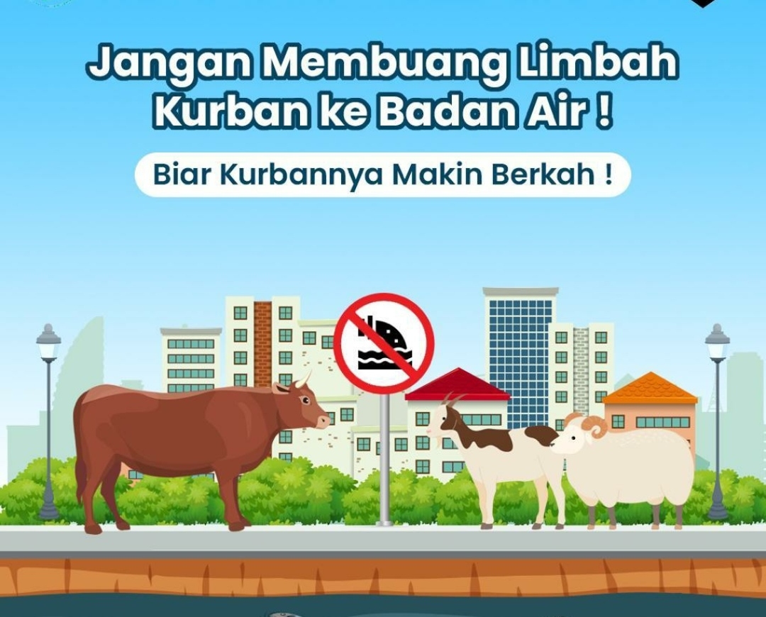 Rawan Penyakit, Panitia Kurban Dilarang Buang Kotoran ke Badan Air
