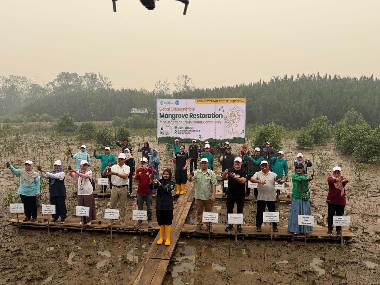 Widodo dan Poltekkes Kemenkes Pontianak Perkuat Kolaborasi Internasional untuk Jaga Mangrove