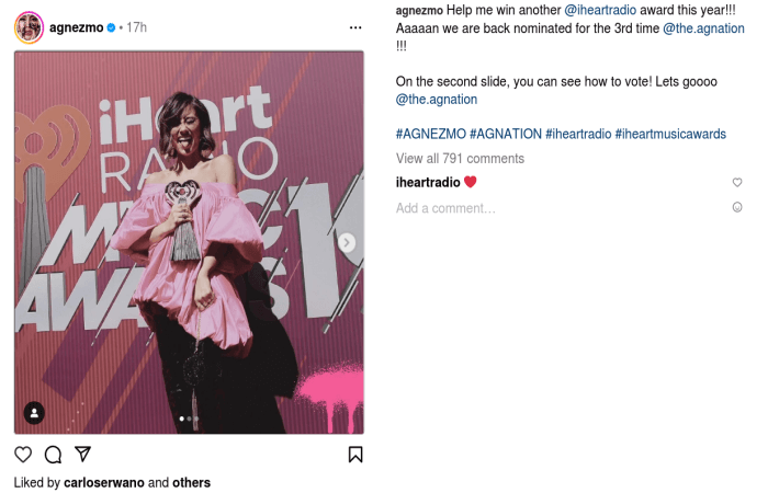 Wow Keren! Agnez Mo Kembali Masuk Nominasi iHeart Radio Music Award, Bersaing dengan Taylor Swift, Beyonce, hingga Selena Gomez