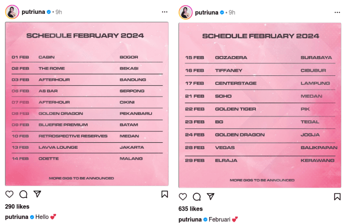 Penggemar Musik Dugem Merapat, Inilah Jadwal Manggung DJ Una Sepanjang Februari 2024